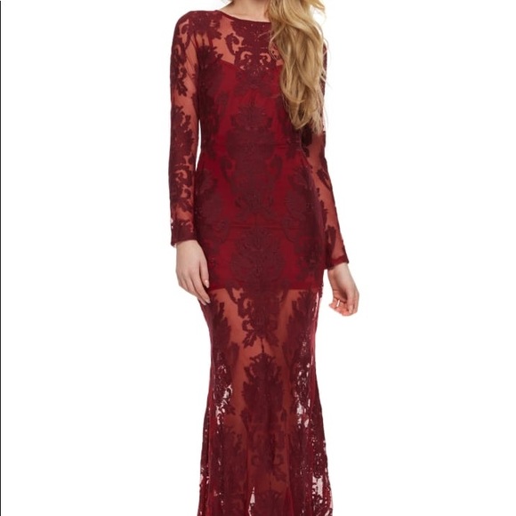 For Love And Lemons Dresses & Skirts - 🌹❤️ For Love & Lemons red lace gown💃🏽❤️